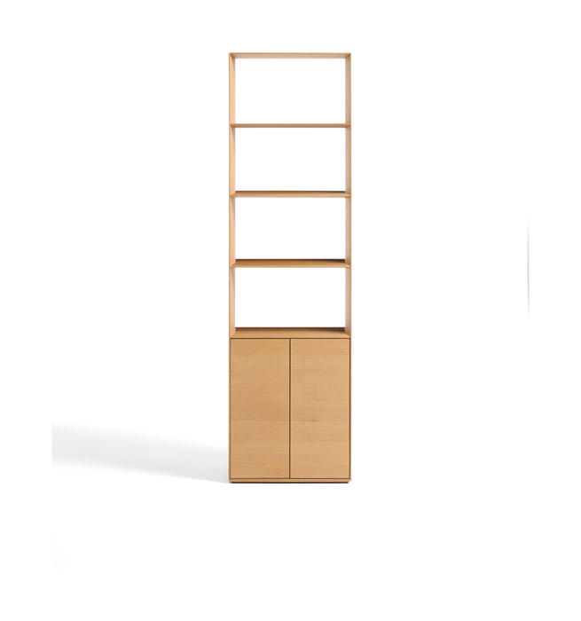Kave Home Opbergkast Visala Eiken, 209 x 60cm - Licht Bruin