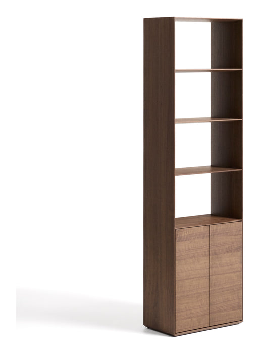 Kave Home Opbergkast Visala Walnoot, 209 x 60cm - Donkerbruin