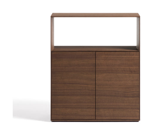 Kave Home Opbergkast Visala Walnoot, 106 x 90cm - Donkerbruin