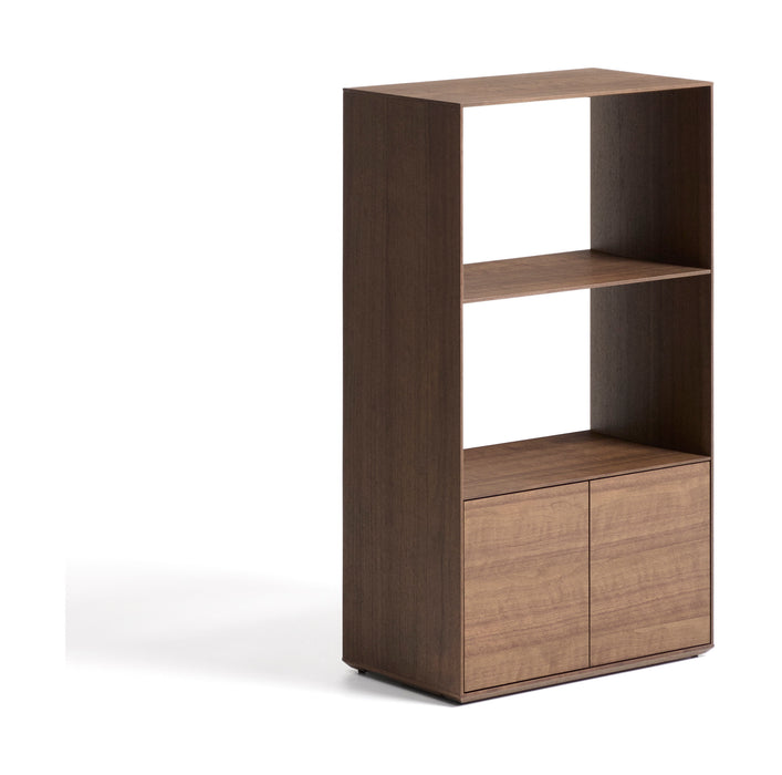 Kave Home Opbergkast Visala Walnoot, 106 x 60cm - Donkerbruin