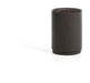 Kave Home Rond Nachtkastje Nemore Eiken en marmerlook, 55 x 40cm - Donkerbruin