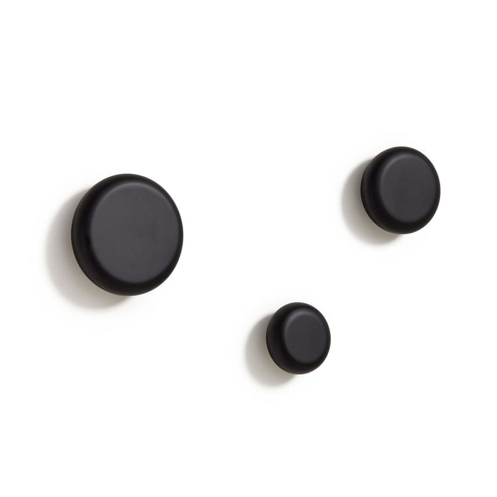 Kave Home Kapstokhaak Nadua Set van 3 stuks - Zwart