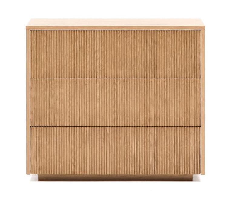 Kave Home Ladekast / Commode Helvine Eiken, Met 3 laden - Bruin - ThatLyfeStyle
