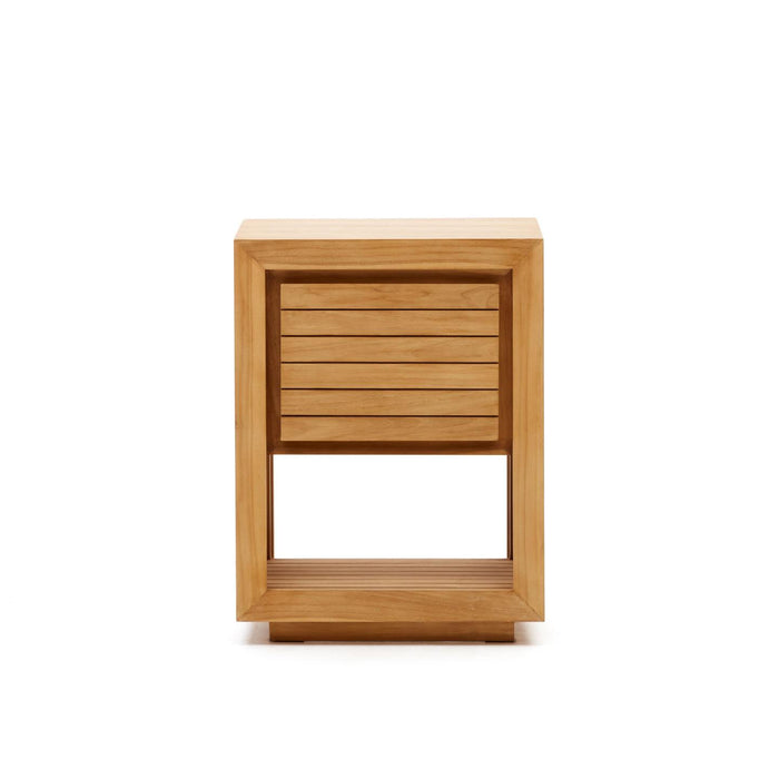 Kave Home Badkamermeubel Saula Teakhout, 80 x 60cm (excl. waskom) - Naturel