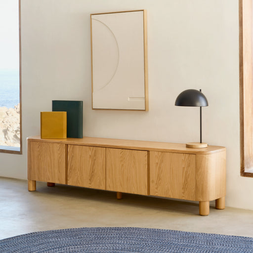 Kave Home TV-meubel Salaya Essenhout, 200cm - Bruin
