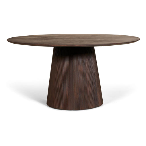 Nest of Nora Ronde mangohouten eettafel Nala - Ø150 cm - Donkerbruin