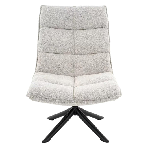 Nest of Nora Draaifauteuil Liv - Comfortabele loungestoel - Beige bouclé