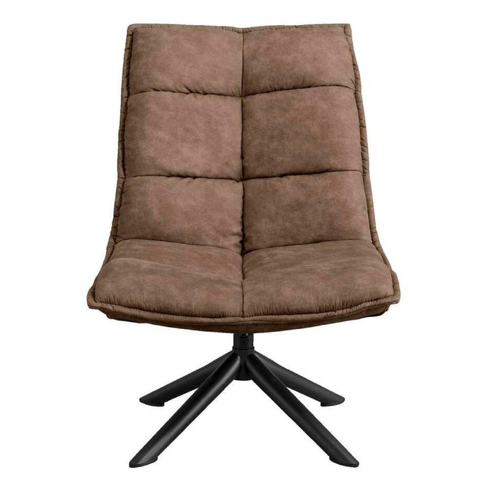 Nest of Nora Draaifauteuil Liv - Comfortabele loungestoel - Taupe microleder