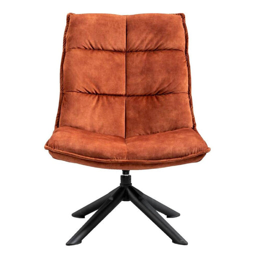Nest of Nora Draaifauteuil Liv - Comfortabele loungestoel - Roest velvet