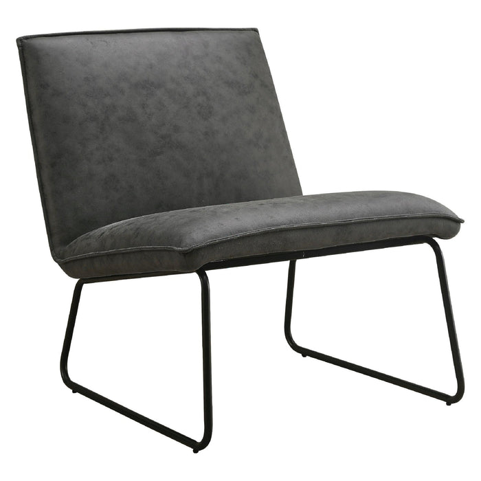 Nest of Nora Fauteuil Lokan - Relaxstoel - Antraciet microleder