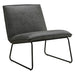 Nest of Nora Fauteuil Lokan - Relaxstoel - Antraciet microleder