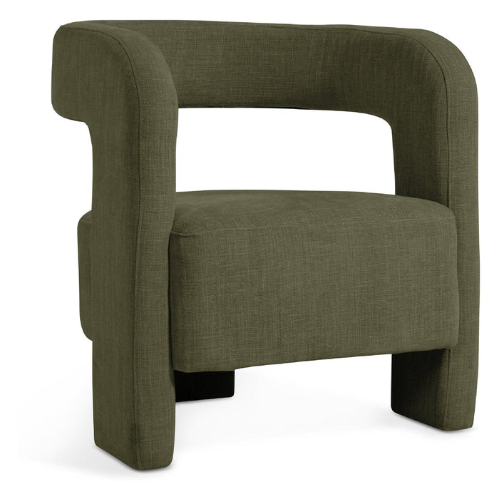Nest of Nora Design fauteuil Noor - Retro design loungestoel - Groen