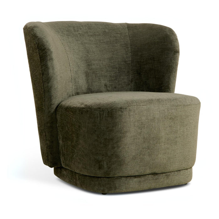 Nest of Nora Retro design fauteuil Kjell - stof - Vintage groen