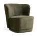 Nest of Nora Retro design fauteuil Kjell - stof - Vintage groen
