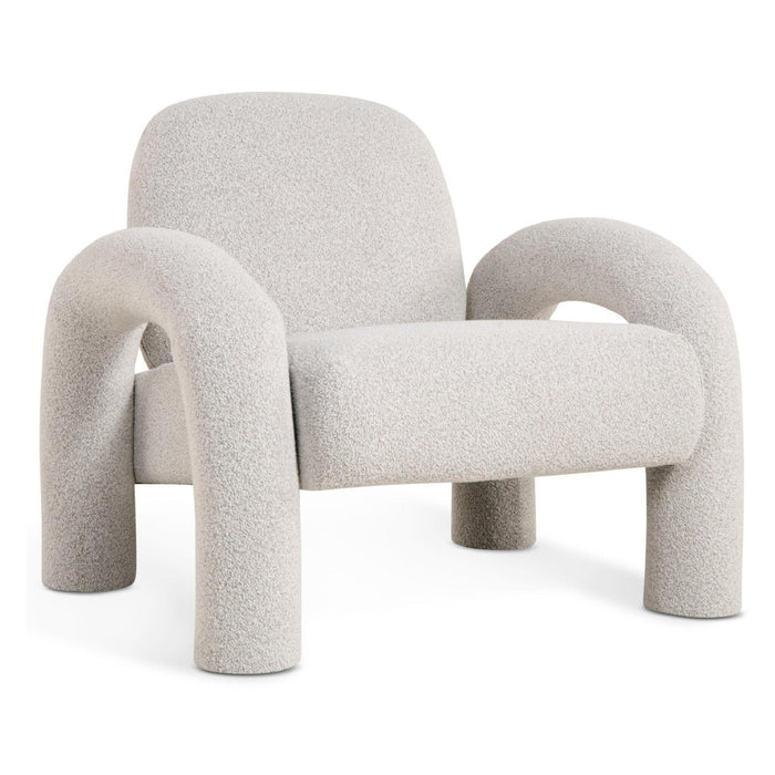 Nest of Nora Fauteuil bouclé loungestoel - Naturel