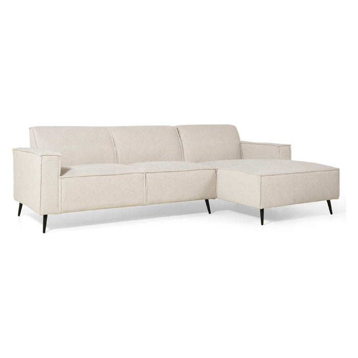Nest of Nora Linnen hoekbank Cavik - rechts 260x150 - Beige