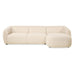 Nest of Nora Hoekbank met chaise longue rechts - Elna - Stoffen loungebank - Beige