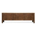 Nest of Nora TV meubel Jona - Mangohout met marmeren top - 175 cm - Met deuren - Bruin