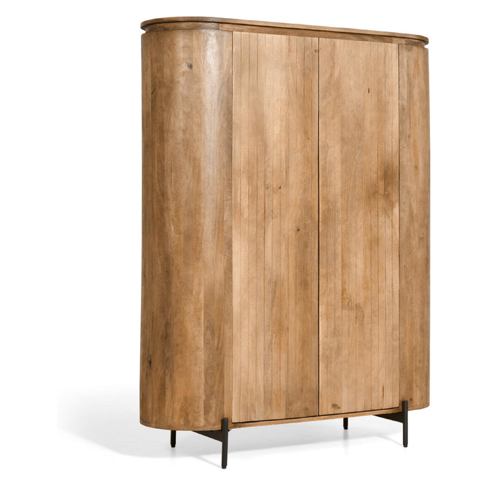 Nest of Nora Mangohouten wandkast Besa - 151x115x43 cm - Lichtbruin