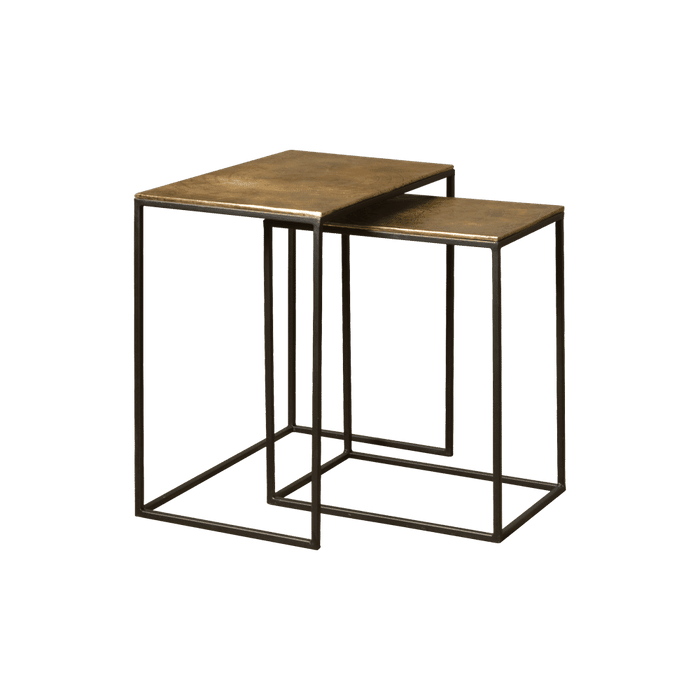 RENEW Bijzettafel Jos Set van 2 stuks - Antique Brass