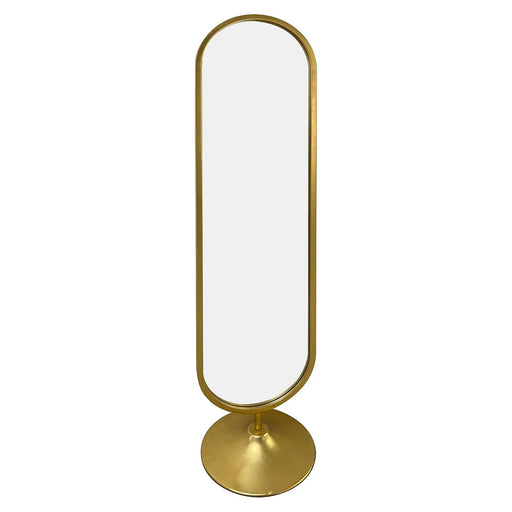 Richmond Spiegel Moya Op standaard, 170 x 40cm - Goud - Ovaal - Passpiegel