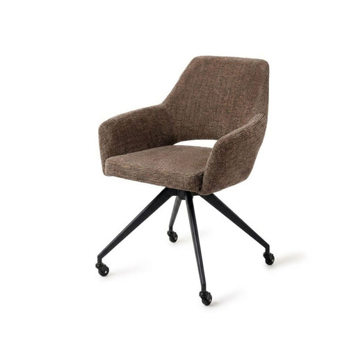Jesper Home Eetkamerstoel Yanai Glide Black - Checked Chestnut