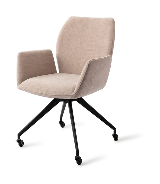 Jesper Home Draaibare Eetkamerstoel Misaki Glide Black - Sand Strand