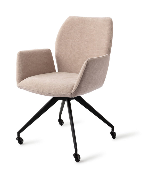 Jesper Home Draaibare Eetkamerstoel Misaki Glide Black - Sand Strand