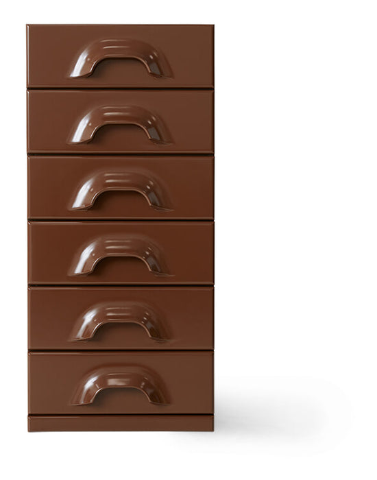 HKliving Ladekast Chest Met 6 lades - Chocoladebruin