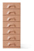HKliving Ladekast Chest Met 7 lades - Blush