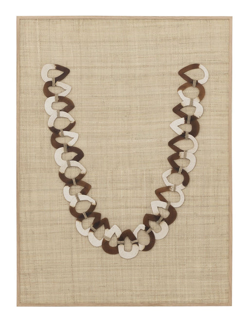 MUST Living Wandpaneel Giovanni Geweven palm en resin, 122 x 90cm - Naturel