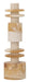 MUST Living Decoratie Alba Marmerlook, 38cm hoog - Crème/Bruin