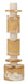 MUST Living Decoratie Alba Marmerlook, 43cm hoog - Crème/Bruin