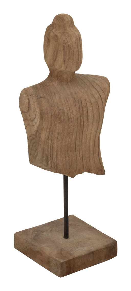 MUST Living Ornament Torso Teakhout, 40cm hoog - Naturel