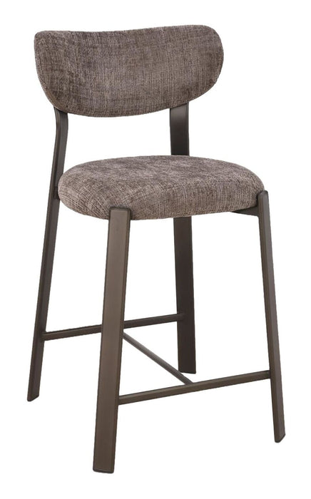 MUST Living Barstoel Bowie Monza stof - Taupe (zithoogte 65cm)
