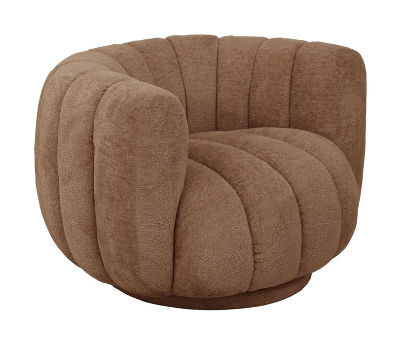 MUST Living Draaifauteuil Mello Chenille - Cognac