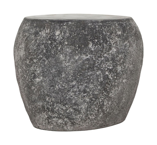 MUST Living Organische Salontafel Rock Cement, Ø30cm - Zwart - Rond