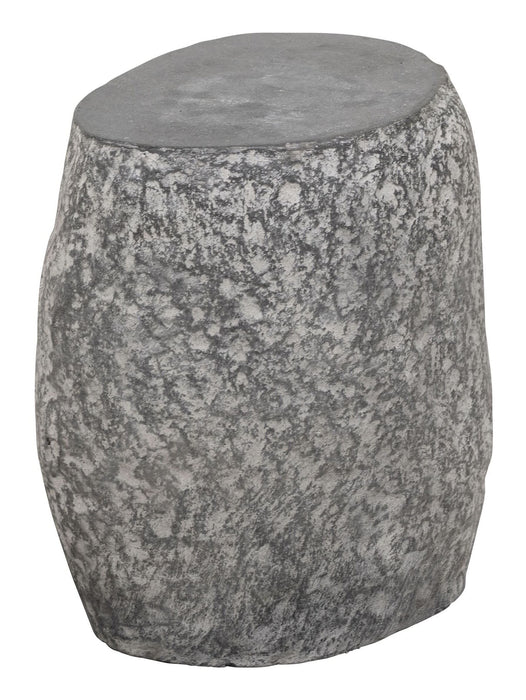 MUST Living Organische Salontafel Rock Cement, Ø36cm - Zwart - Rond