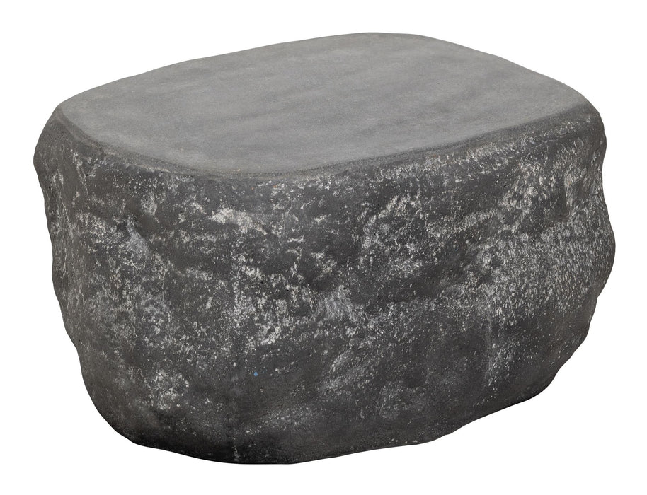 MUST Living Organische Salontafel Rock Cement, 53 x 33cm - Zwart