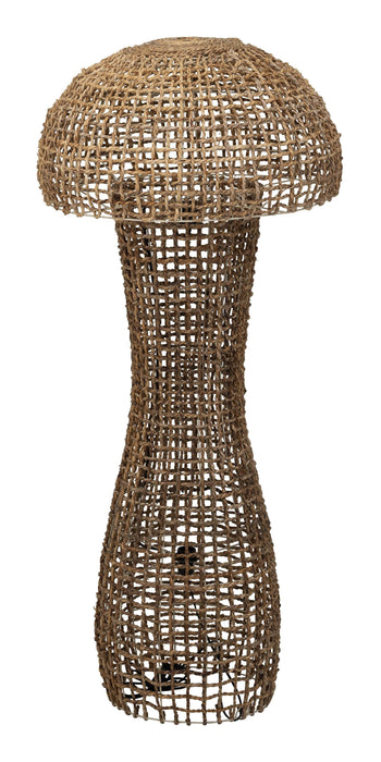 MUST Living Vloerlamp Mushroom Abaca, 140cm - Naturel