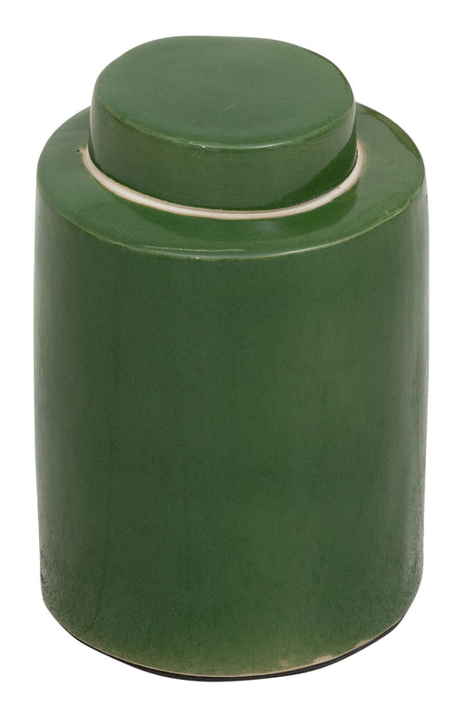 MUST Living Voorraadpot Jar Terracotta, 28cm - Olijfgroen