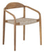 MUST Living Eetkamerstoel Santiago Teakhout en touw - Beige