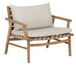 MUST Living Fauteuil Yoko Teakhout en stof - Beige