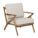 MUST Living Fauteuil Charles Teakhout en stof - Beige