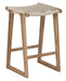 MUST Living Barstoel Kento Teakhout en touw (zithoogte 62cm) - Naturel