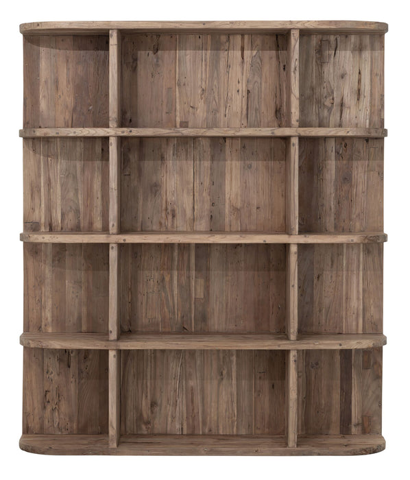 MUST Living Boekenkast Rush Teakhout, 160 x 140cm - Bruin