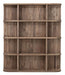MUST Living Boekenkast Rush Teakhout, 160 x 140cm - Bruin