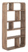 MUST Living Boekenkast Corso Teakhout, 110 x 200cm - Bruin
