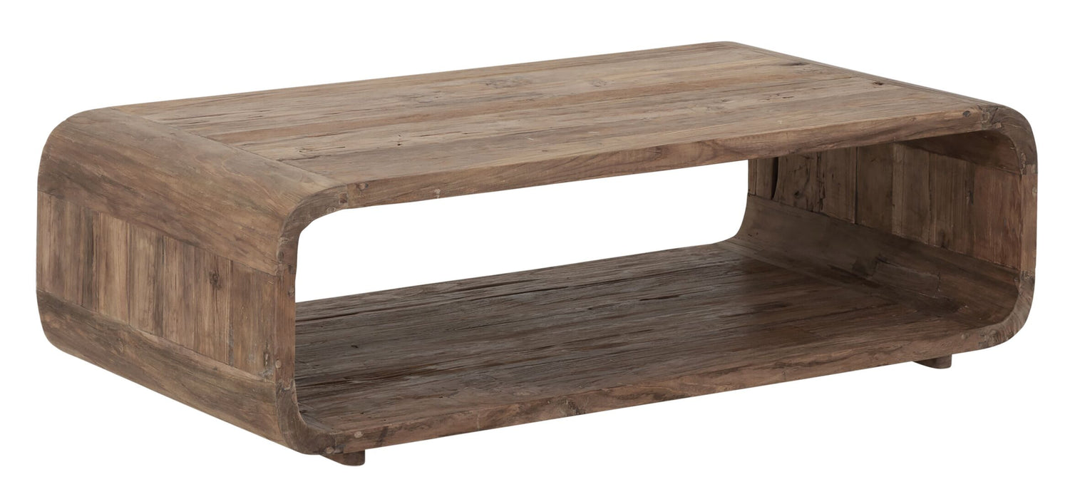 MUST Living Salontafel Corso Teakhout, 120 x 60cm - Bruin - Ovaal