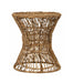 MUST Living Bijzettafel Cala Vadella Abaca, 36cm - Naturel - Rond